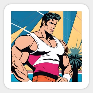 BEEFCAKE 80s Nagel Style Sticker